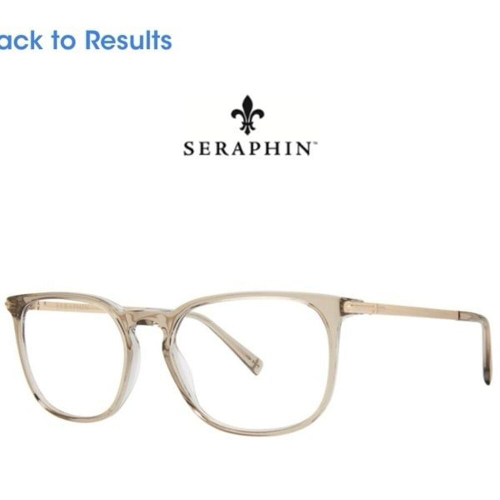 Seraphine Women's Transparent Beige Acetate Eyeglasses
